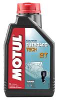 Масло MOTUL OUTBOARD TECH 2T, полусинтетика, 1л