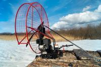 Мотобуксировщик Аэроустановка Бурлак Аэро, поворотная, без двигателя