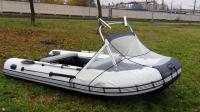 Тент Лодочный Носовой Прозрачный С Троллинговой Дугой 305-360