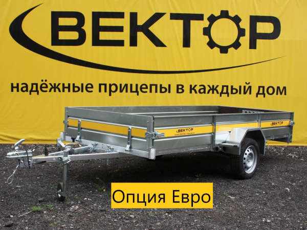 Прицеп ЛАВ-81011А Евро, с каркасом и тентом