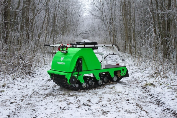 Мотобуксировщик Pomor X-500, склизы, 15 л.с.