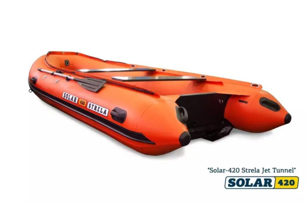Лодка ПВХ solar-420 strela jet tunnel