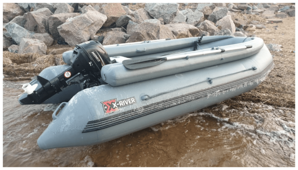 Лодка ПВХ X-River Rocky 395 НДВД (дно высокого давления) с фальшбортом