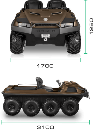 Мотовездеход TINGER Armor