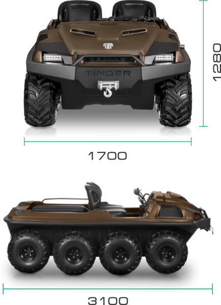 Мотовездеход TINGER Armor
