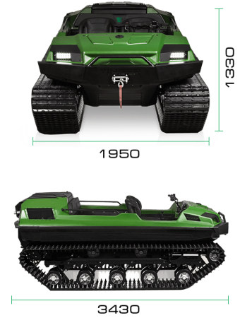 Мотовездеход TINGER Track 2