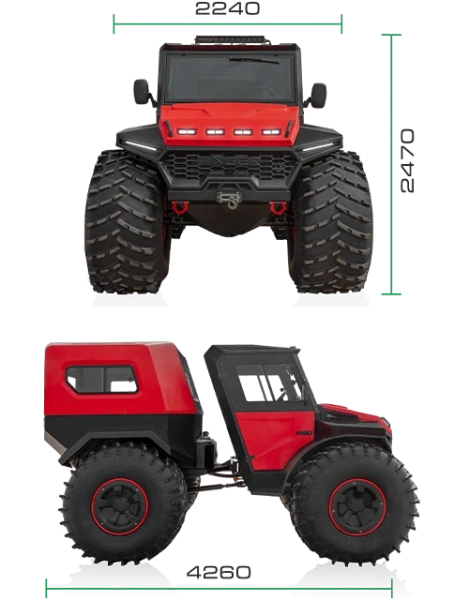 Мотовездеход TINGER TF4