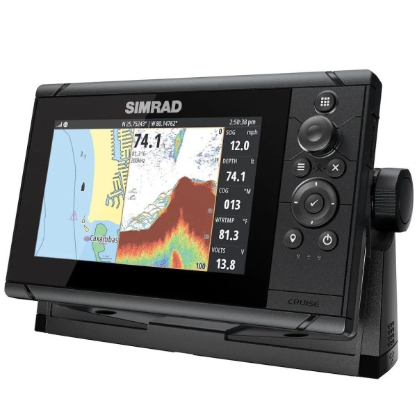 Эхолот-картплоттер SIMRAD Cruise-7, ROW Base Chart, 83/200 XDCR