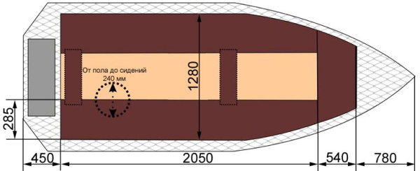 Алюминиевая лодка Wyatboat 390M