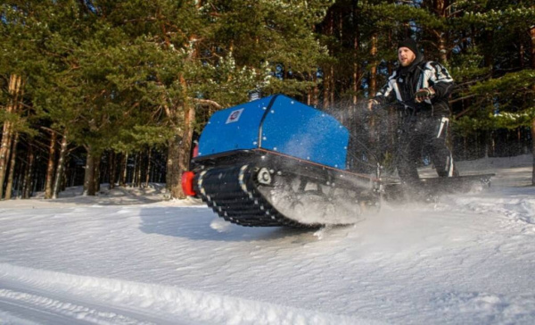 Мотобуксировщик БТС Стандарт, катки 500/15 15л.с. БЕЗ Э/ЗАП.  Loncin ( 60 Ватт)