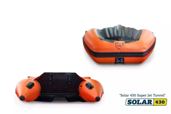 Лодка ПВХ solar-430 super jet tunnel