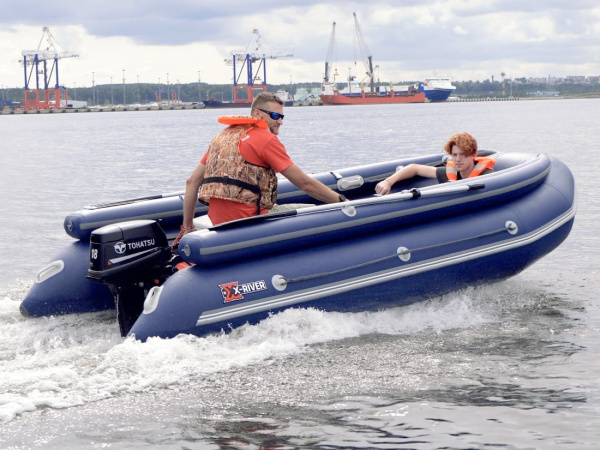 Лодка ПВХ X-River Rocky 415 НДВД (дно высокого давления) фальшборт